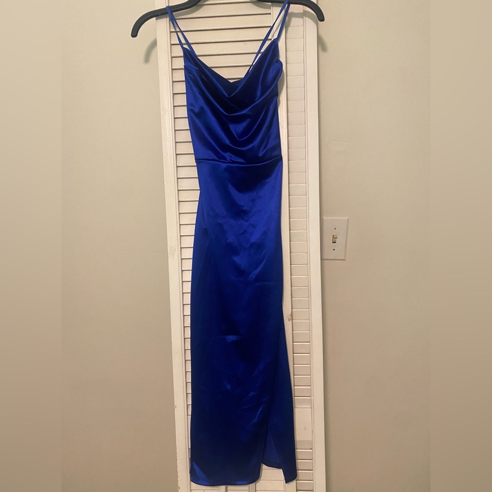 Midi Blue Formal Dress